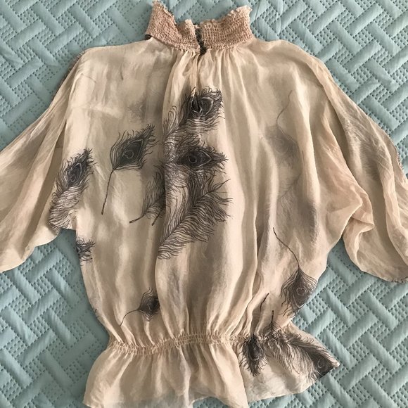 Gorgeous Zara pure silk blouse, size M - Picture 6 of 12